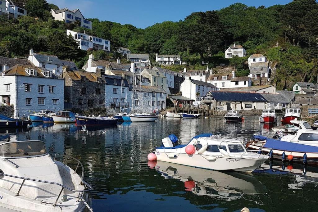 Bijou Coastal Apartment In Polperro With Hot Tub Onsite Parking Downhill Walk To Village Extérieur photo