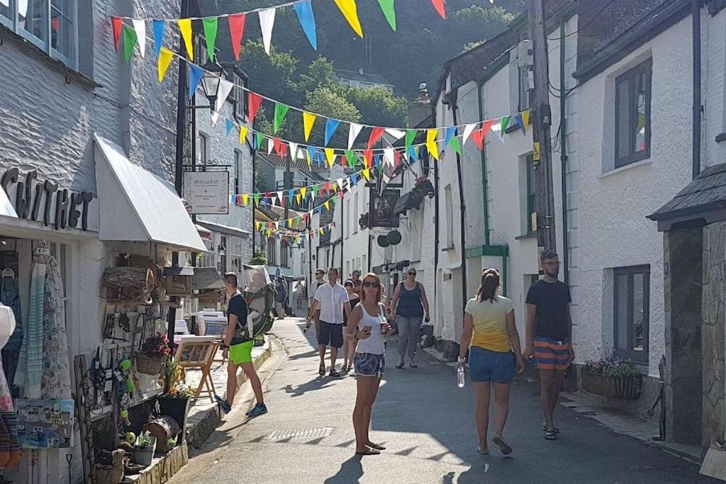 Bijou Coastal Apartment In Polperro With Hot Tub Onsite Parking Downhill Walk To Village Extérieur photo