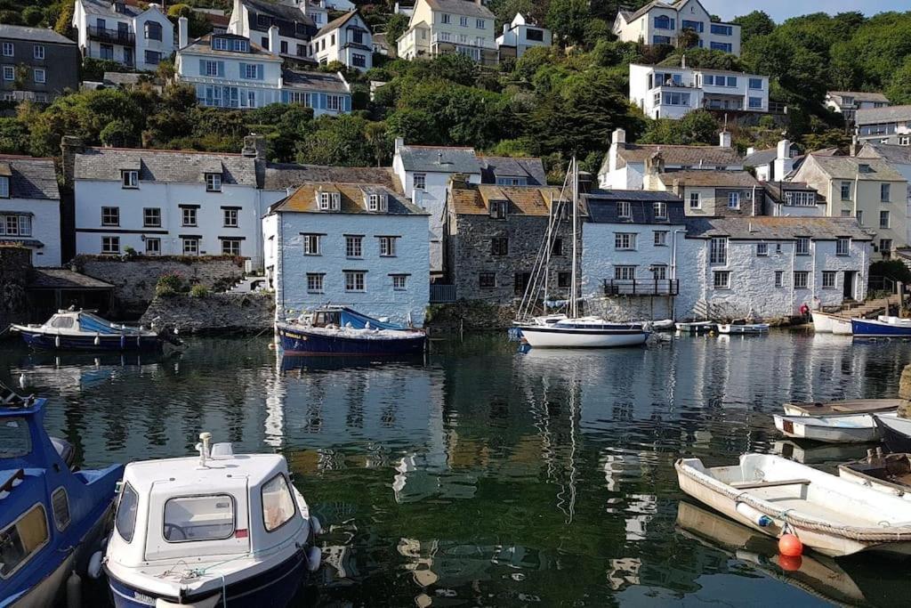 Bijou Coastal Apartment In Polperro With Hot Tub Onsite Parking Downhill Walk To Village Extérieur photo